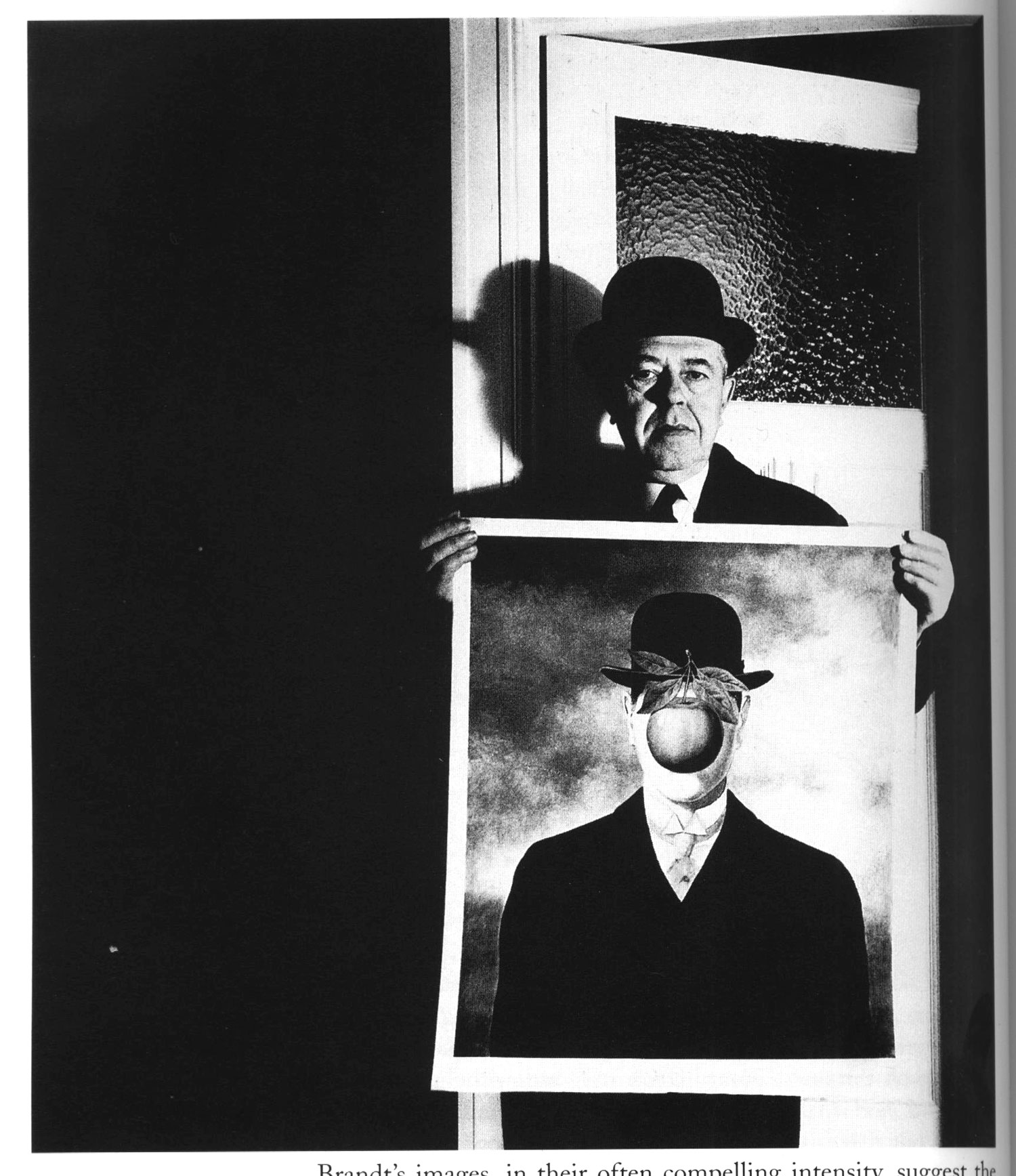 bill_brandt_rene_magritte_with_his_picture_the_great_war_1966
