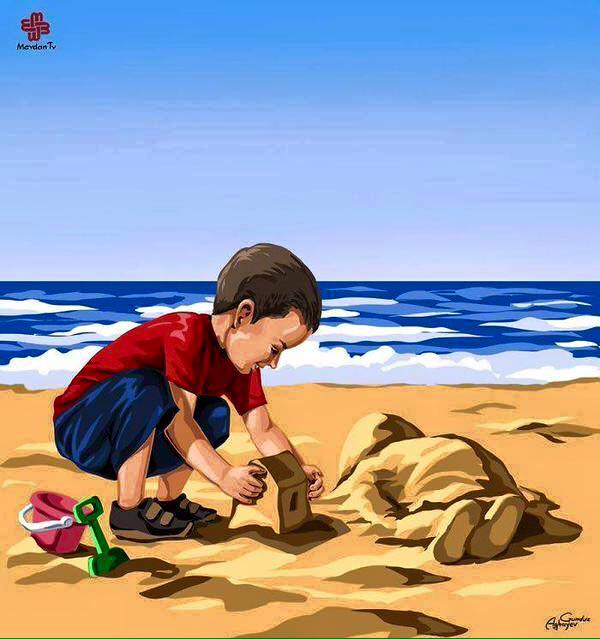 Ayalan Kurdi: El mundo muerto en una playa.