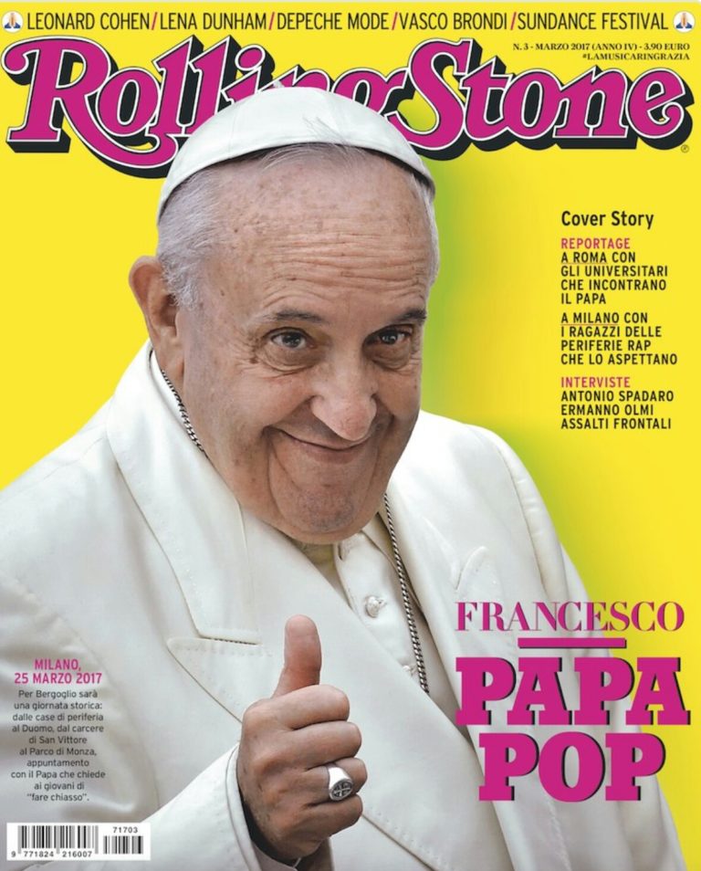 Papa Francisco conquista de nuevo la portada de Rolling Stone