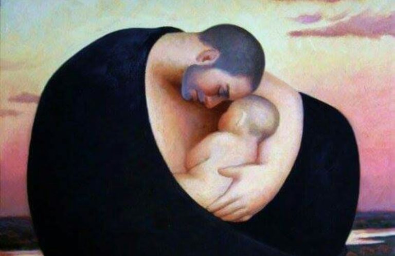 Un padre no da el pecho pero también nutre