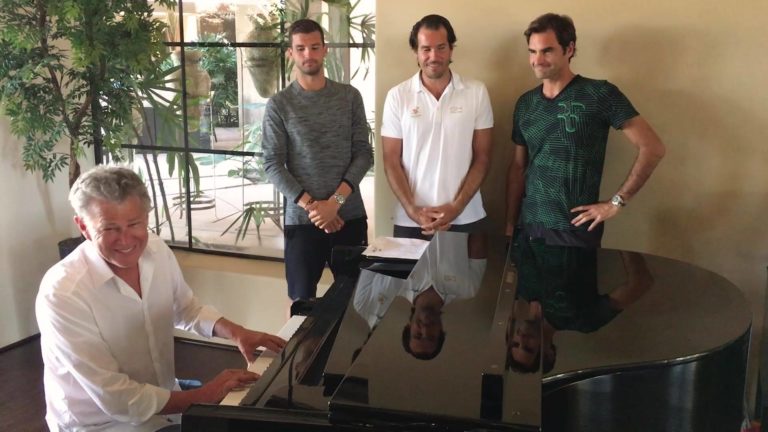 ¿Qué pasa cuando las estrellas del tenis se reúnen a cantar?