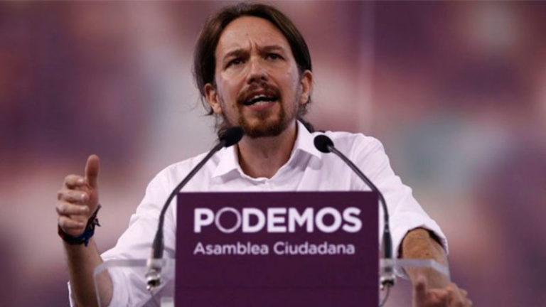 Se destapa supuesta financiación ilegal de Podemos, el equivalente de Morena en España.