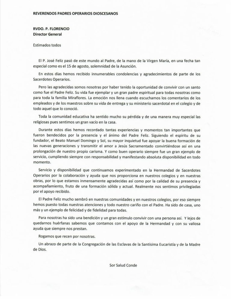 Padre José Feliz: una vida de entrega y santidad
